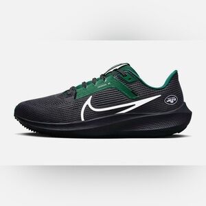 New York Jets Nike Unisex Zoom Pegasus 40 Running Shoe - Anthracite